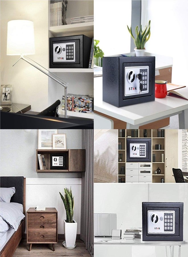 SToK (ST-ES1723-B) Small Electronic Safe - Secure Locker for Home and Office | Size: 23x17x17 cm | Keep Your Valuables Safe! - Black (1 Year Offsite Warranty) - Image 5